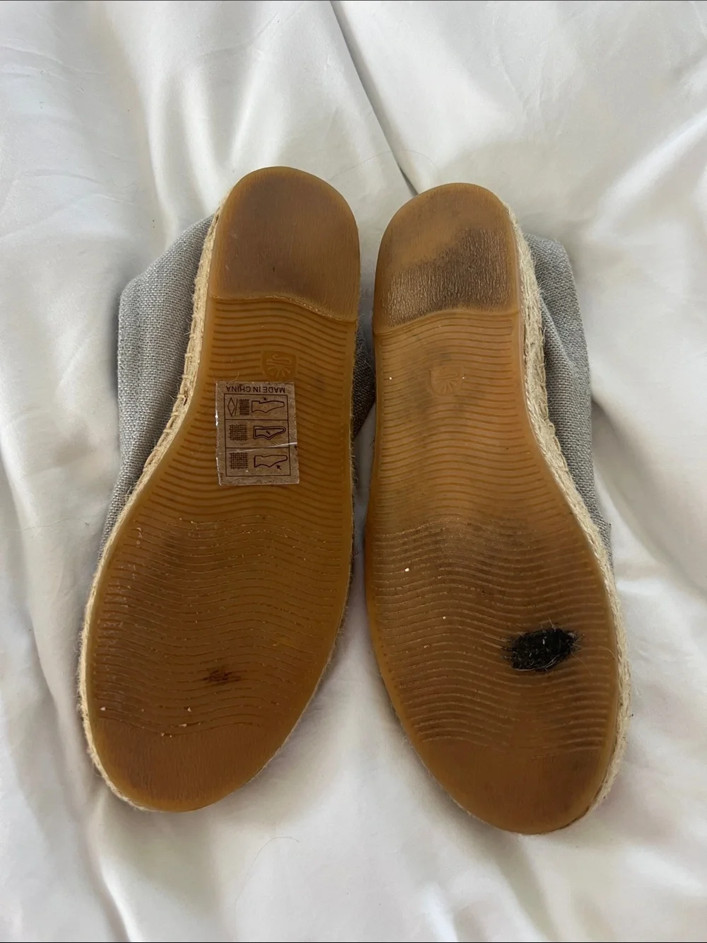 Soludos Women's Blue Denim Espadrilles with Orange Embroidery